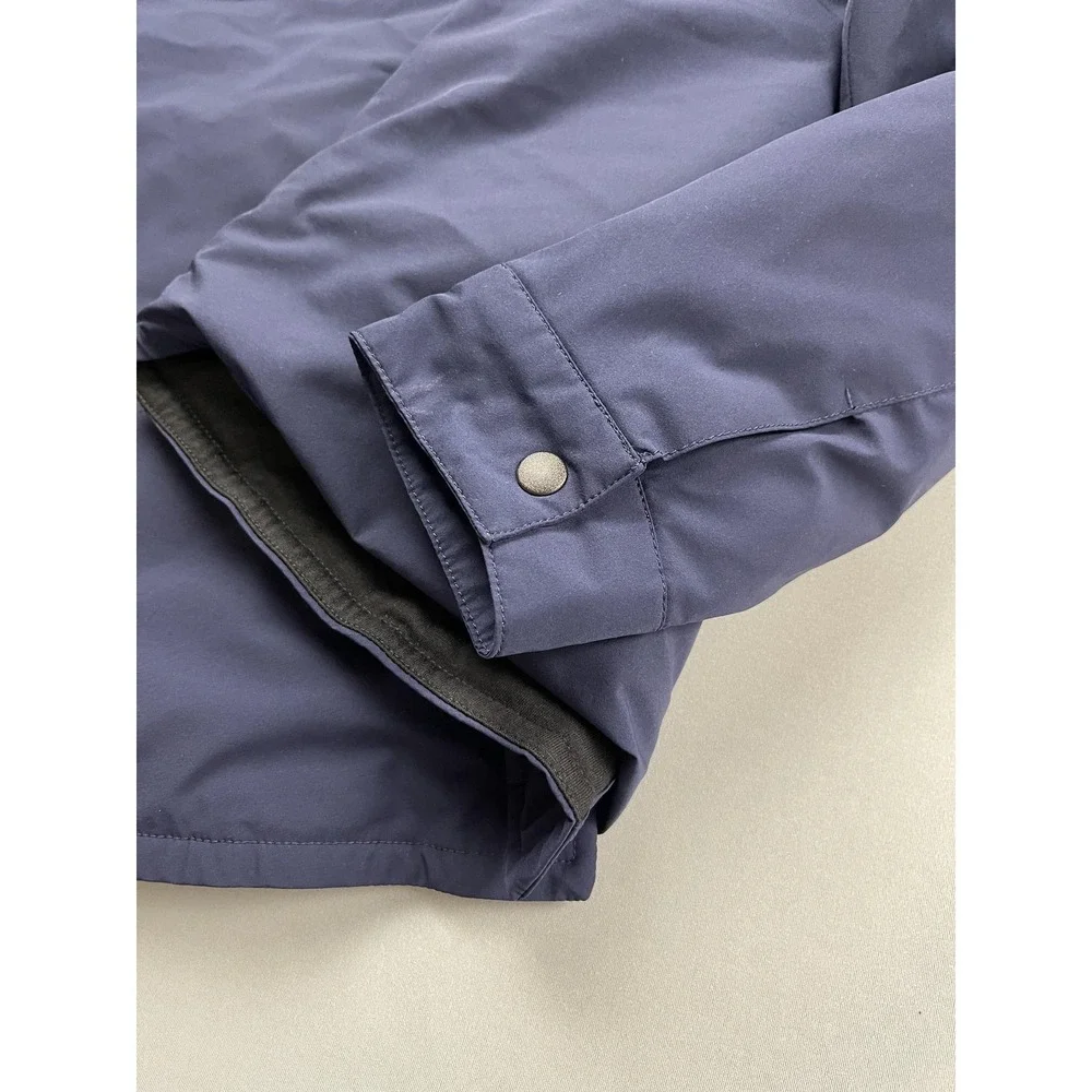 Banana Republic Shirt Jacket‎ Mens Medium Navy Blue Lightweight Coat Tech Motion